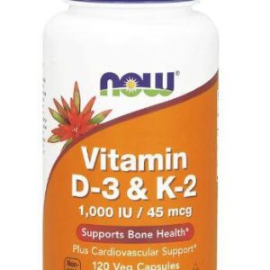 Vit D-3 / K2 1000 IU/45 MCG 120 VCAPS
