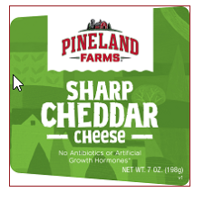 Cheddar Cheese, Sharp, Pineland Farms