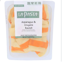Ravioli, Asparagus & Gruyere, La Pasta
