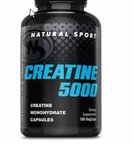 B4, Creatine 5000, 180 caps, Natural Sport