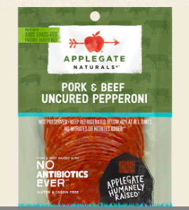 Pepperoni, Meats, Uncured, Applegate