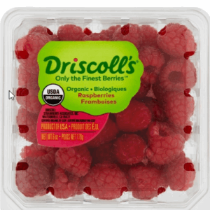 Berries, Raspberries, organic