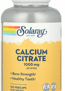 F2, Solaray - Calcium Citrate,1000mg Ca