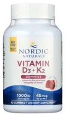 D1, D3 + K2 Gummies 60 ct, Nordic